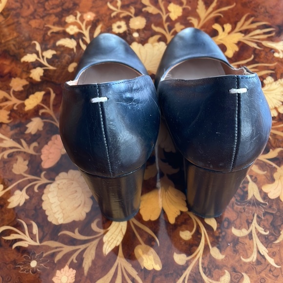 MAISON MARTIN MARGIELA sz 5.5/6 or 36 black wedge pumps cutout heel - Picture 5 of 9